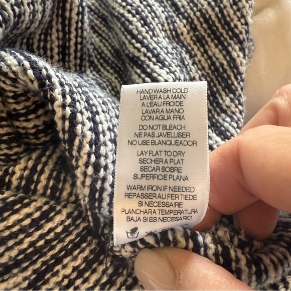 Sundry Anthropologie Coastal Nautical Striped LOCALS ONLY Embroidered Sweater - Picture 12 of 12